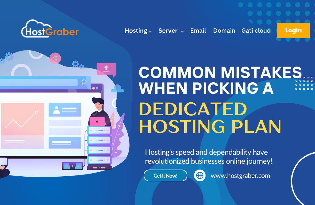 Blog image for common mistakes when picking a dedicated hosting plan