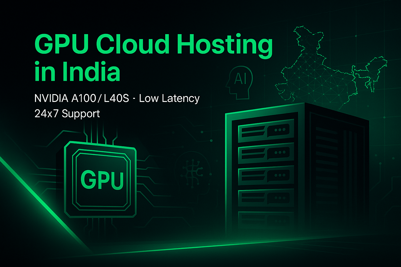 GPU Cloud Hosting in India – NVIDIA A100/L40S | HostGraber