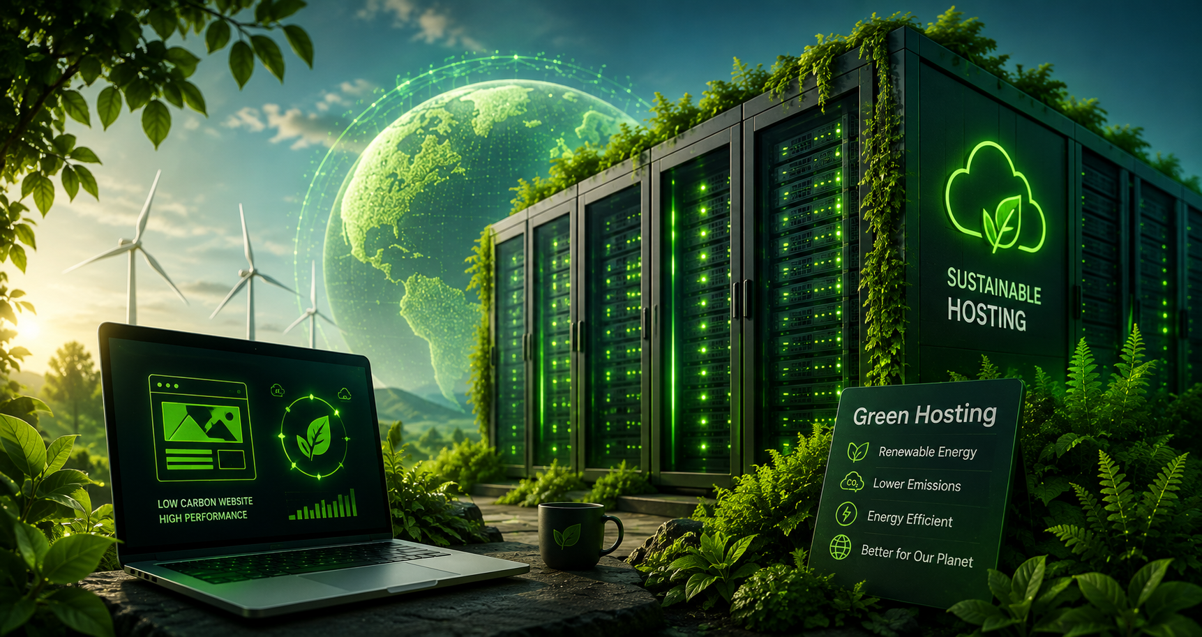 Your Website Has a Carbon Footprint – green web hosting with sustainable data center infrastructure