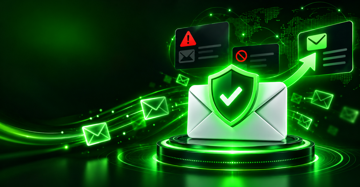 Your Emails Might Be Silently Failing to Deliver — DMARC Stopped Being Optional 2 DMARC email authentication protecting business emails from spam and spoofing while improving inbox deliverability