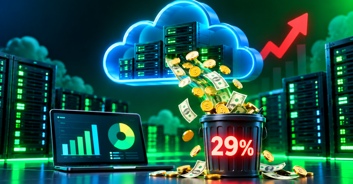 Cloud cost optimization: 29% of cloud spend wasted on idle and oversized resources